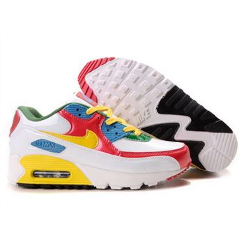 Nike Air Max 90 Womens Shoes Wholesale Red White Yellow Blue Green Uk